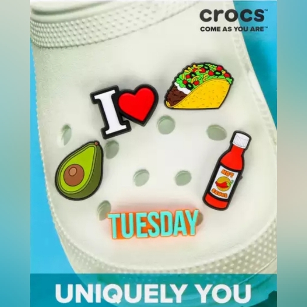 COPY - Crocs Charms Jibbitz (TACO TUESDAY) 5 PACK